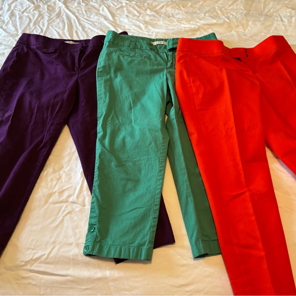 3 pairs of Loft business professional capris